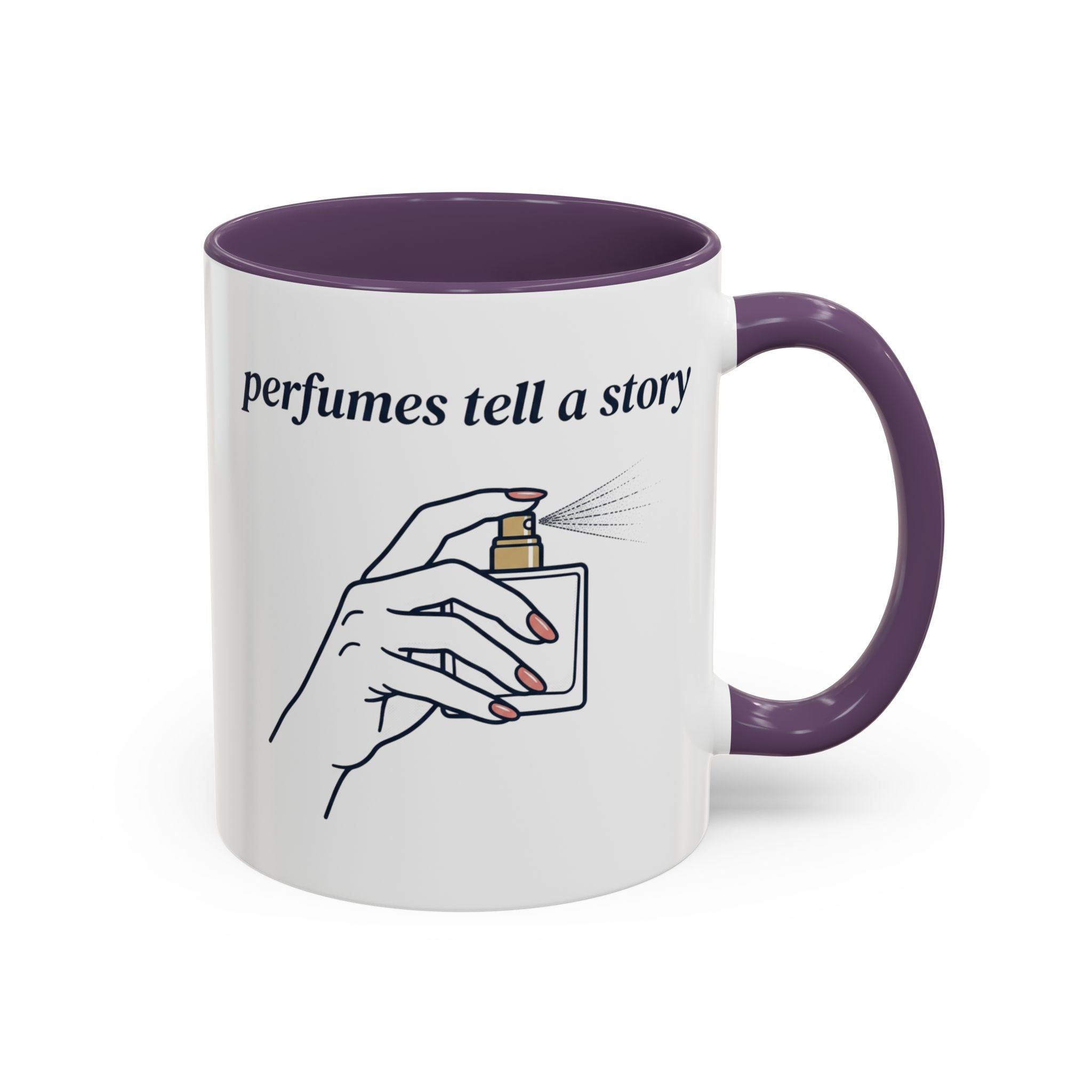 Perfumes Tell a Story Accent Coffee Mug — Scent Lover Gift (11/15oz)