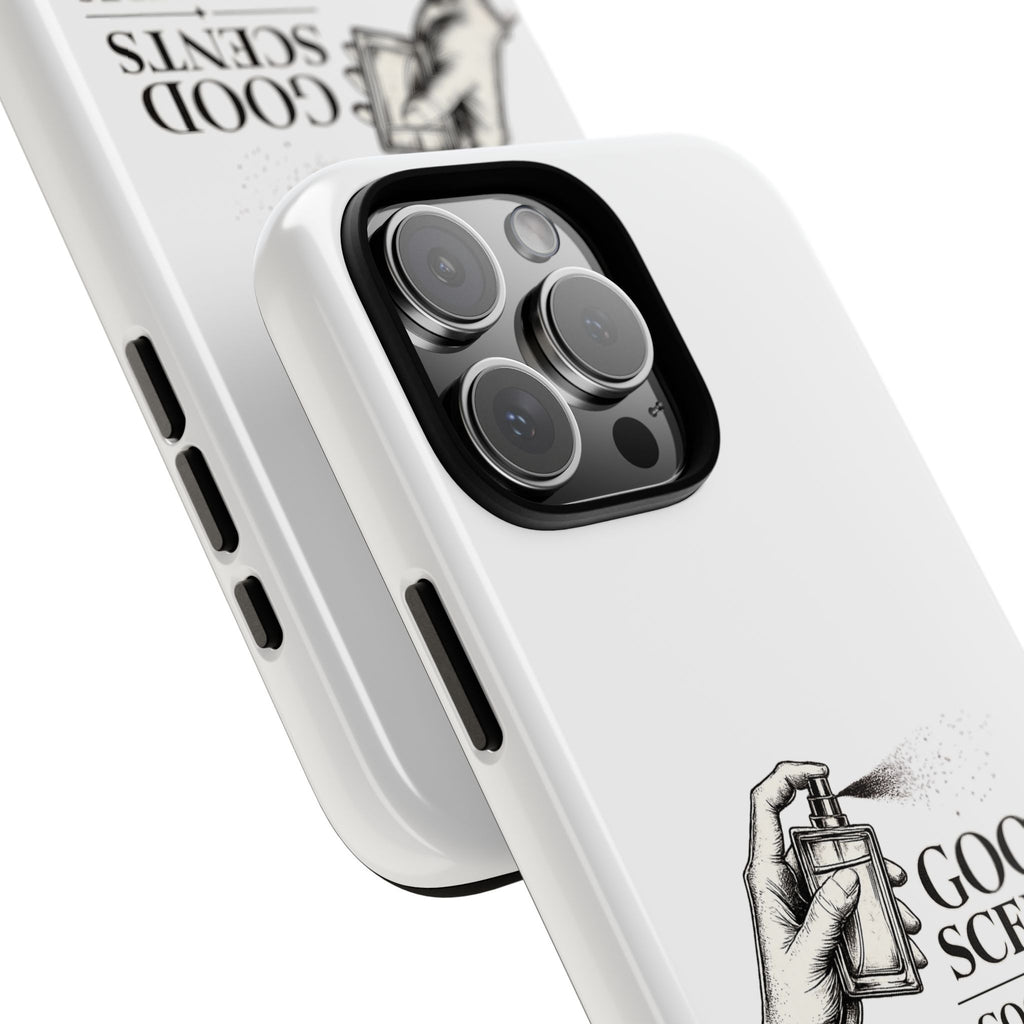 Phone Case - "Good Scents, Good Vibes" Fragrance Bottle Design