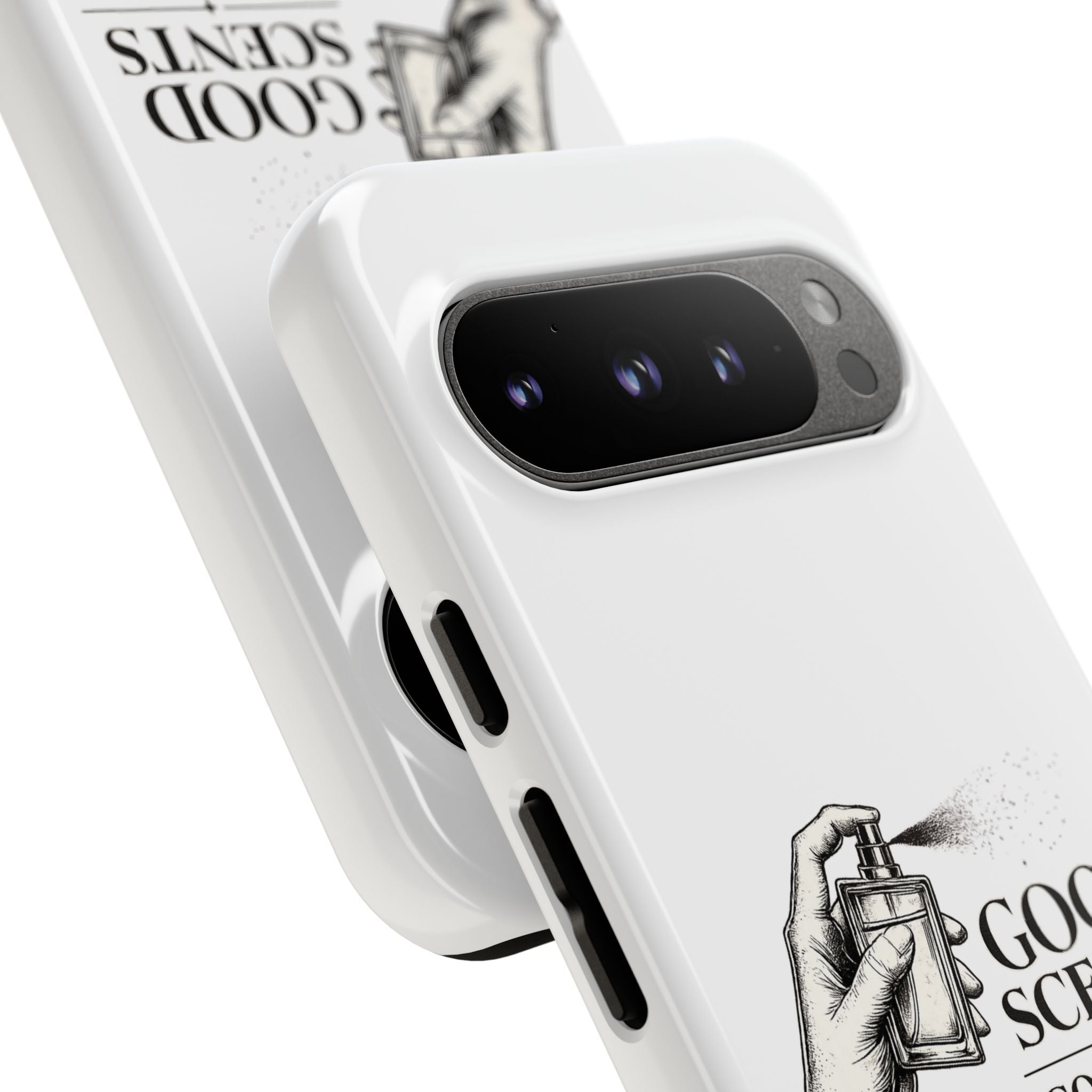 Phone Case - "Good Scents, Good Vibes" Fragrance Bottle Design