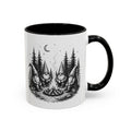 Gnome Campfire Coffee Mug — Woodland Camping Ceramic Accent Mug (11/15oz)