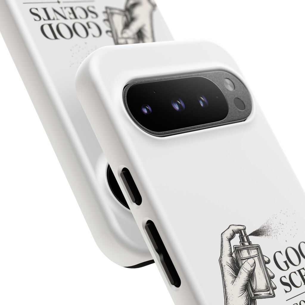Phone Case - "Good Scents, Good Vibes" Fragrance Bottle Design