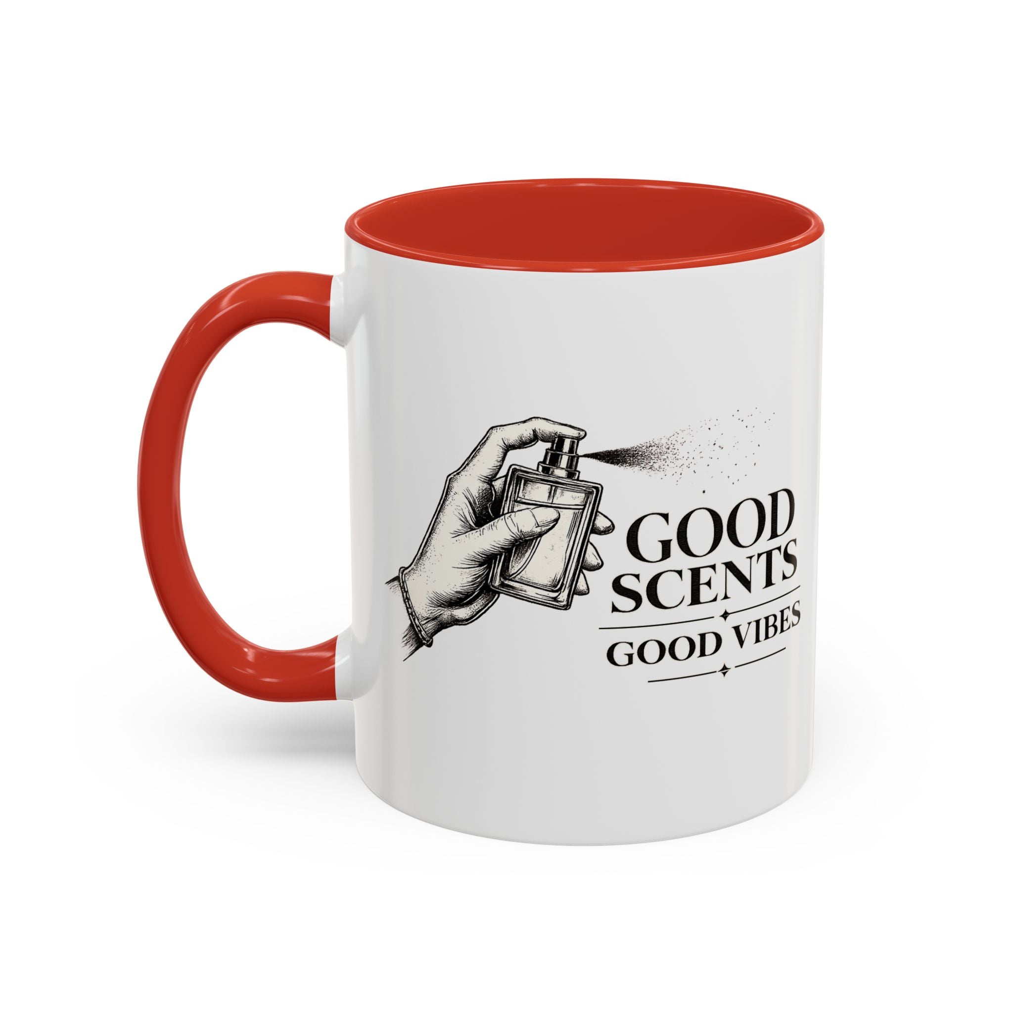 Good Scents, Good Vibes Coffee Mug — Scent Perfume Graphic Accent Mug