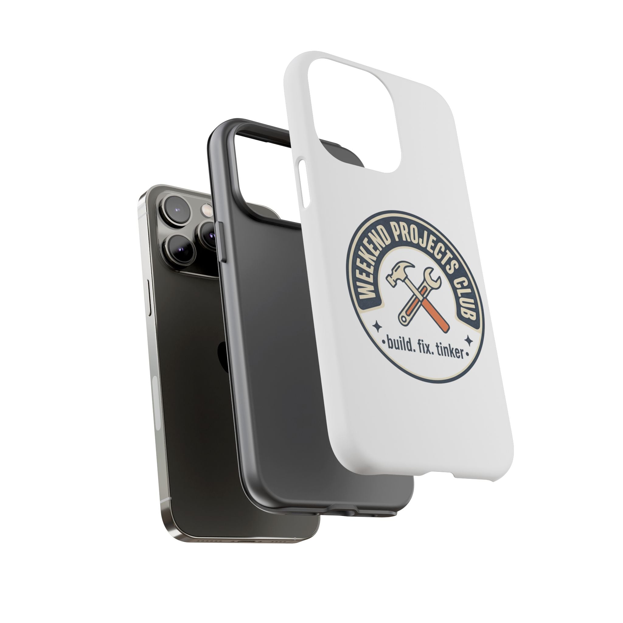 Weekend Projects Club Tough Phone Case — "build. fix. tinker."