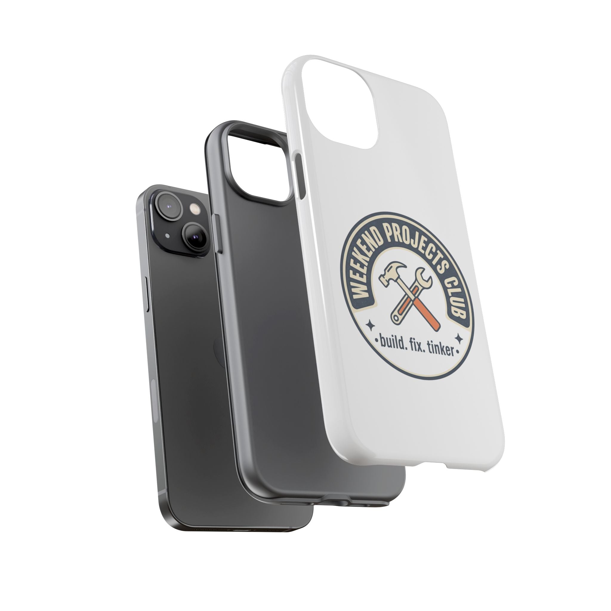 Weekend Projects Club Tough Phone Case — "build. fix. tinker."