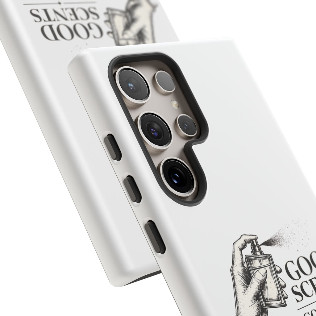 Phone Case - "Good Scents, Good Vibes" Fragrance Bottle Design