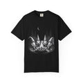 Gnome Campfire T-Shirt — Woodland Gnomes Sitting Around Bonfire Night Tee