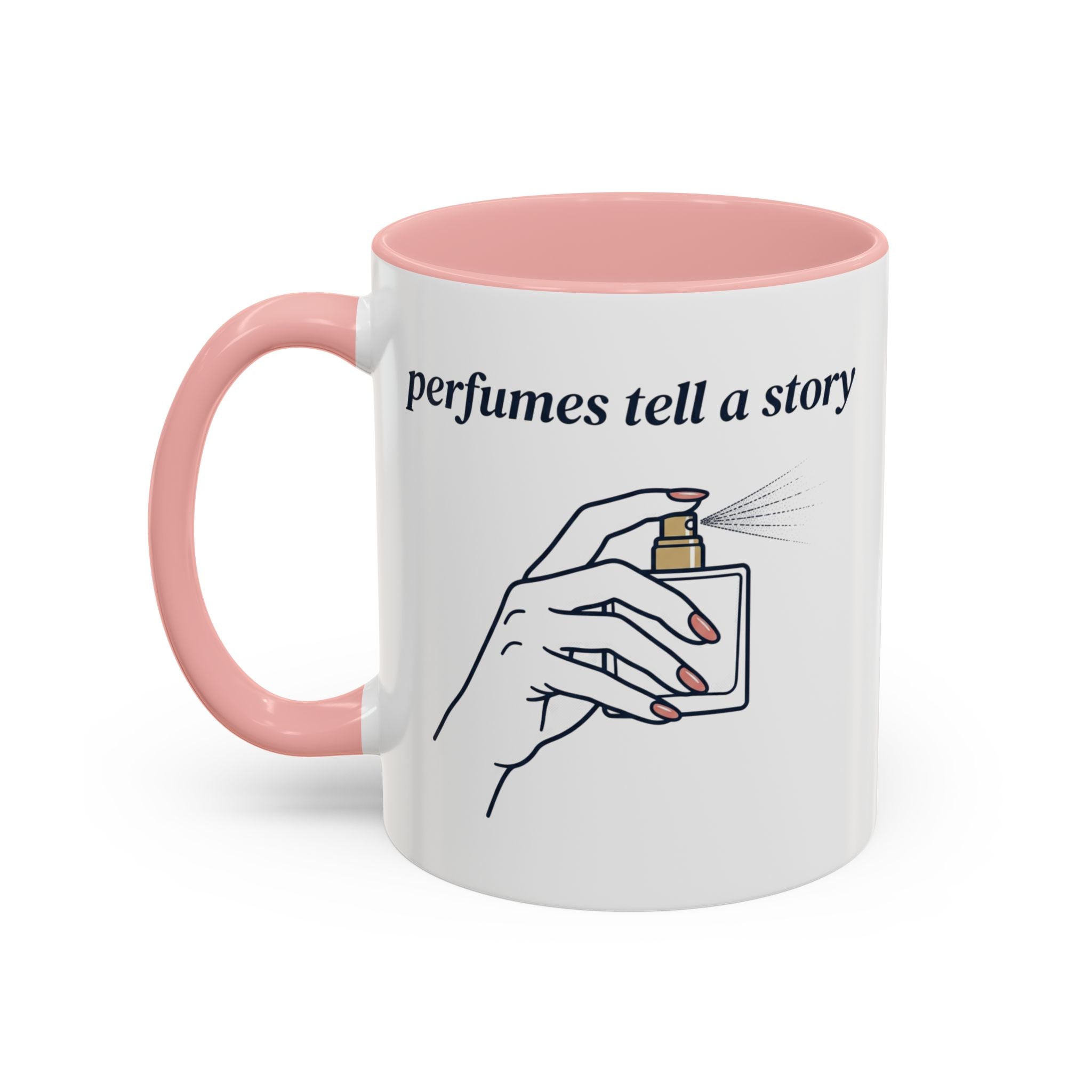 Perfumes Tell a Story Accent Coffee Mug — Scent Lover Gift (11/15oz)