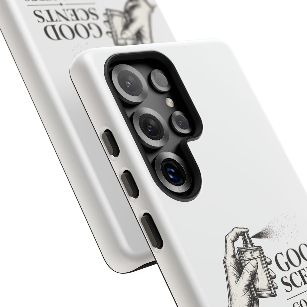 Phone Case - "Good Scents, Good Vibes" Fragrance Bottle Design