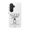 Phone Case — "Scent Speaks Louder Than Words" Perfume Bottle Design