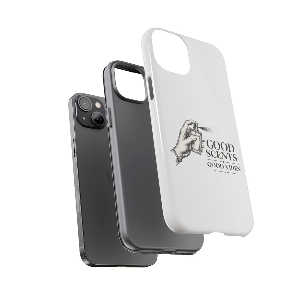 Phone Case - "Good Scents, Good Vibes" Fragrance Bottle Design