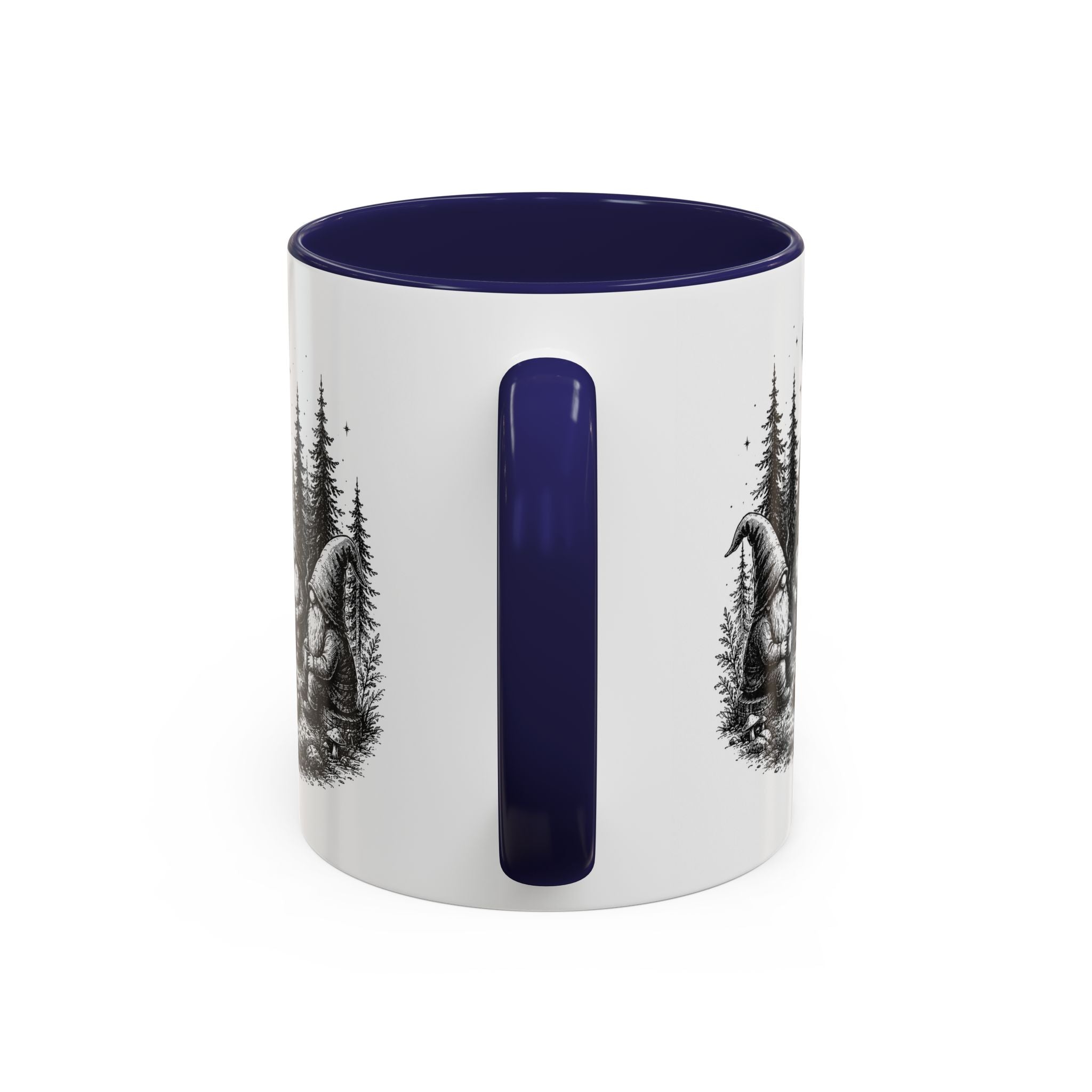 Gnome Campfire Coffee Mug — Woodland Camping Ceramic Accent Mug (11/15oz)