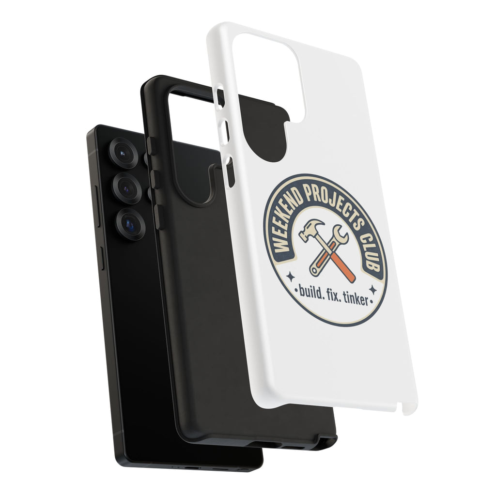 Weekend Projects Club Tough Phone Case — "build. fix. tinker."