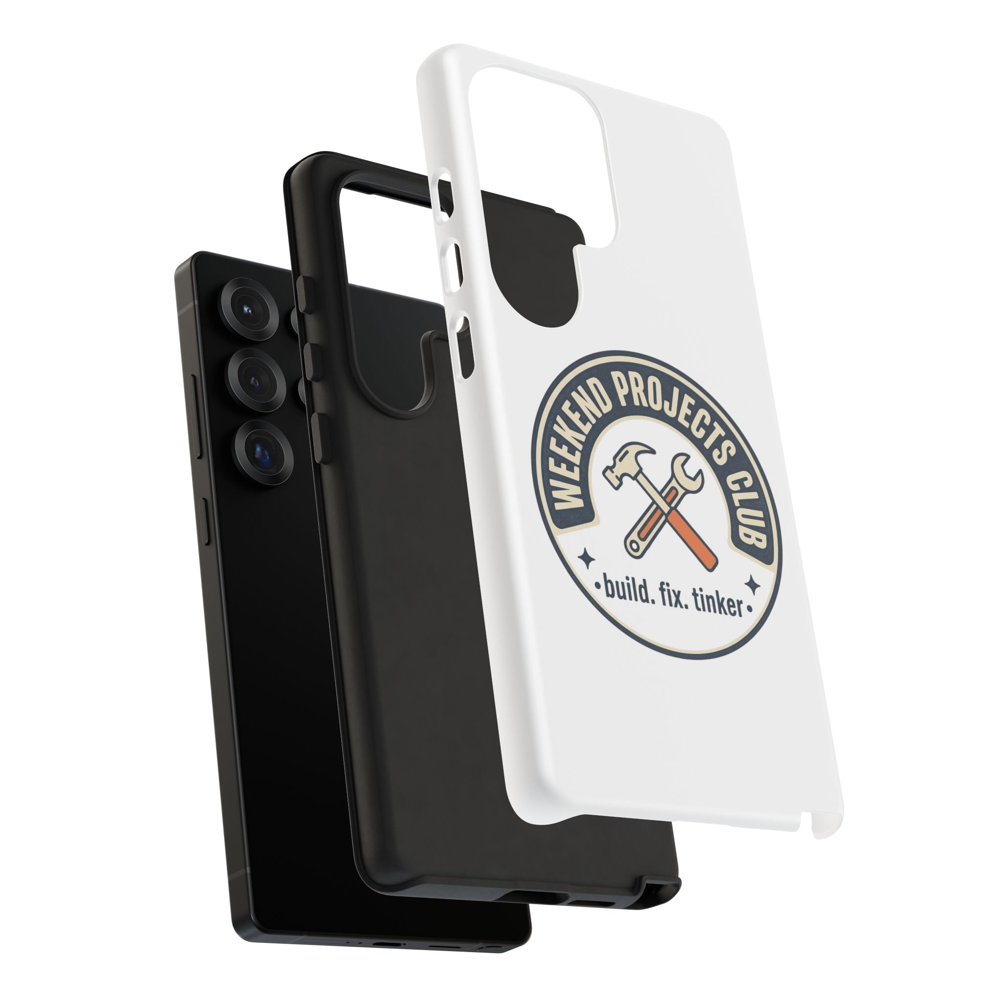 Weekend Projects Club Tough Phone Case — "build. fix. tinker."