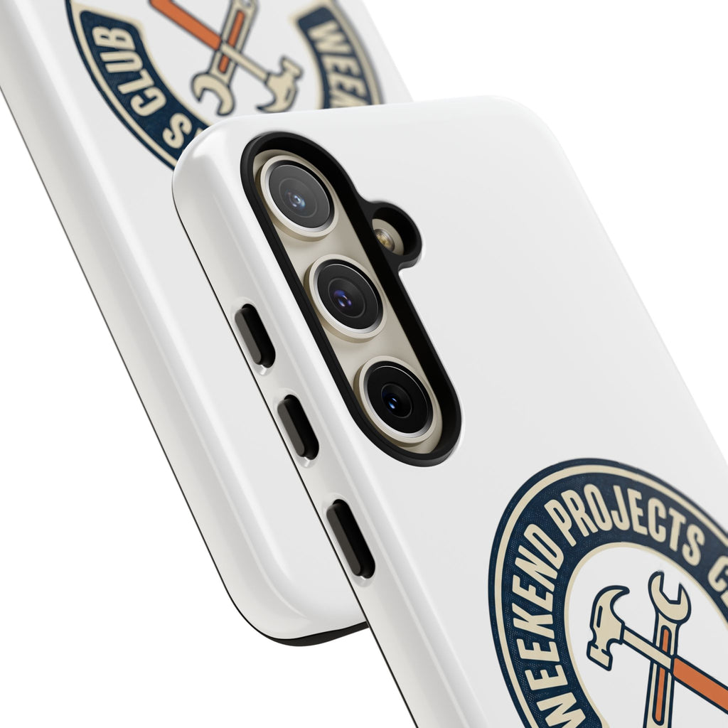 Weekend Projects Club Tough Phone Case — "build. fix. tinker."