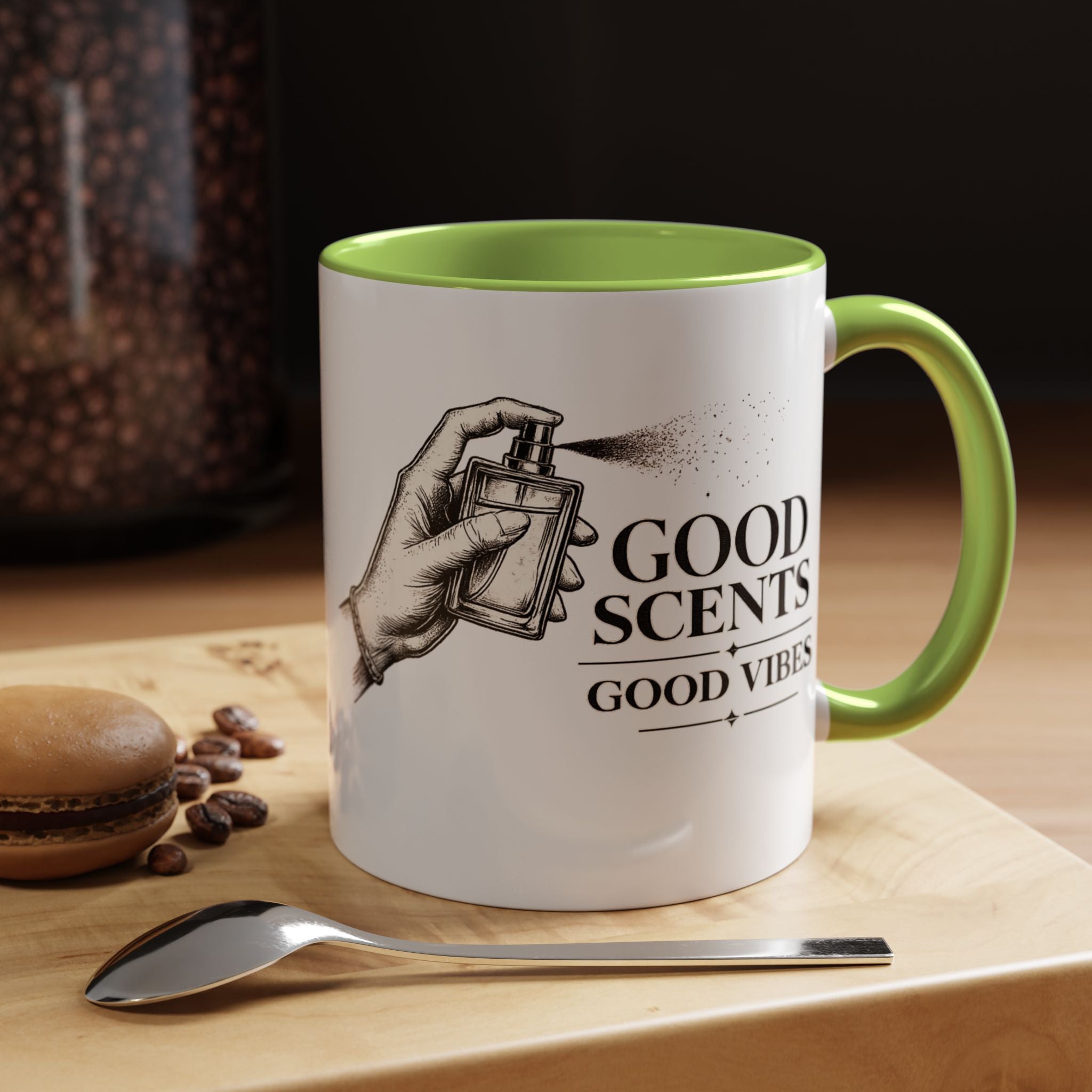 Good Scents, Good Vibes Coffee Mug — Scent Perfume Graphic Accent Mug