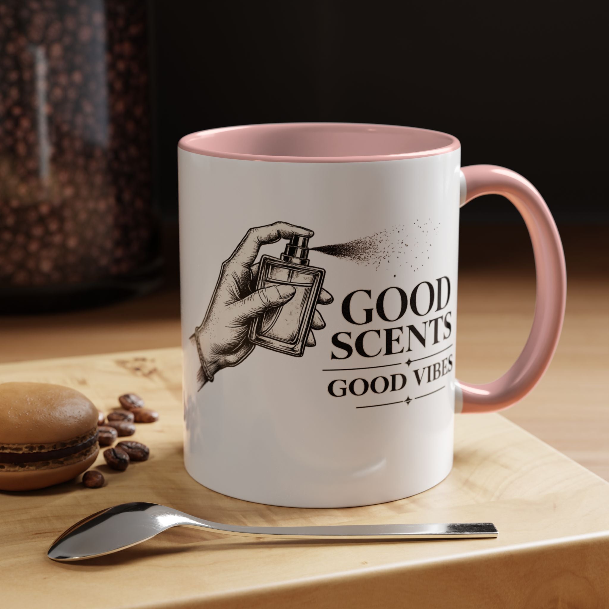 Good Scents, Good Vibes Coffee Mug — Scent Perfume Graphic Accent Mug
