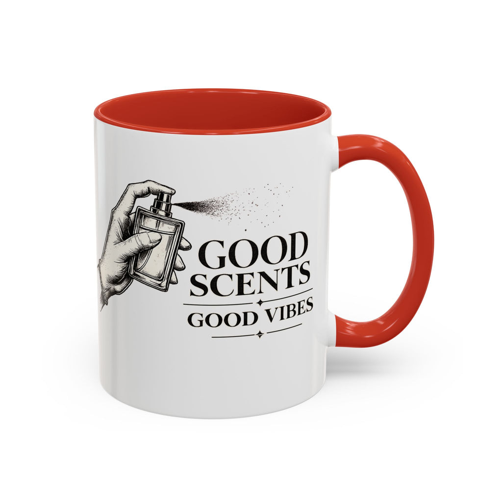 Good Scents, Good Vibes Coffee Mug — Scent Perfume Graphic Accent Mug