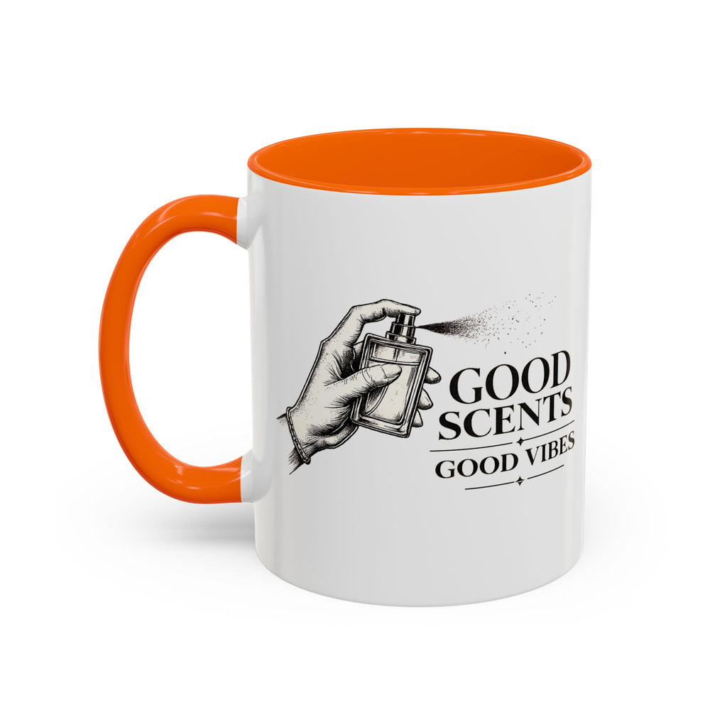 Good Scents, Good Vibes Coffee Mug — Scent Perfume Graphic Accent Mug