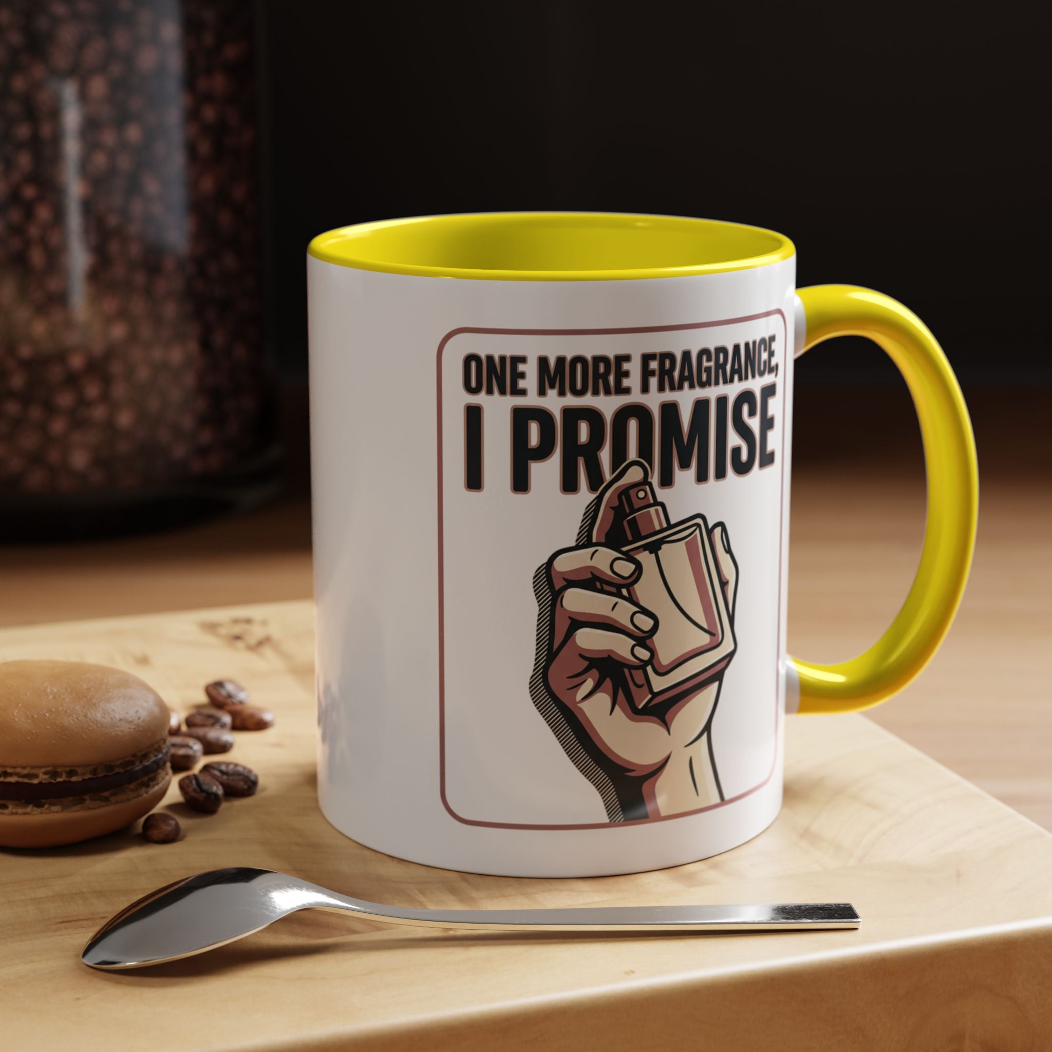 Coffee Mug — "One More Fragrance, I Promise" Perfume Lover Accent Mug (11/15oz)