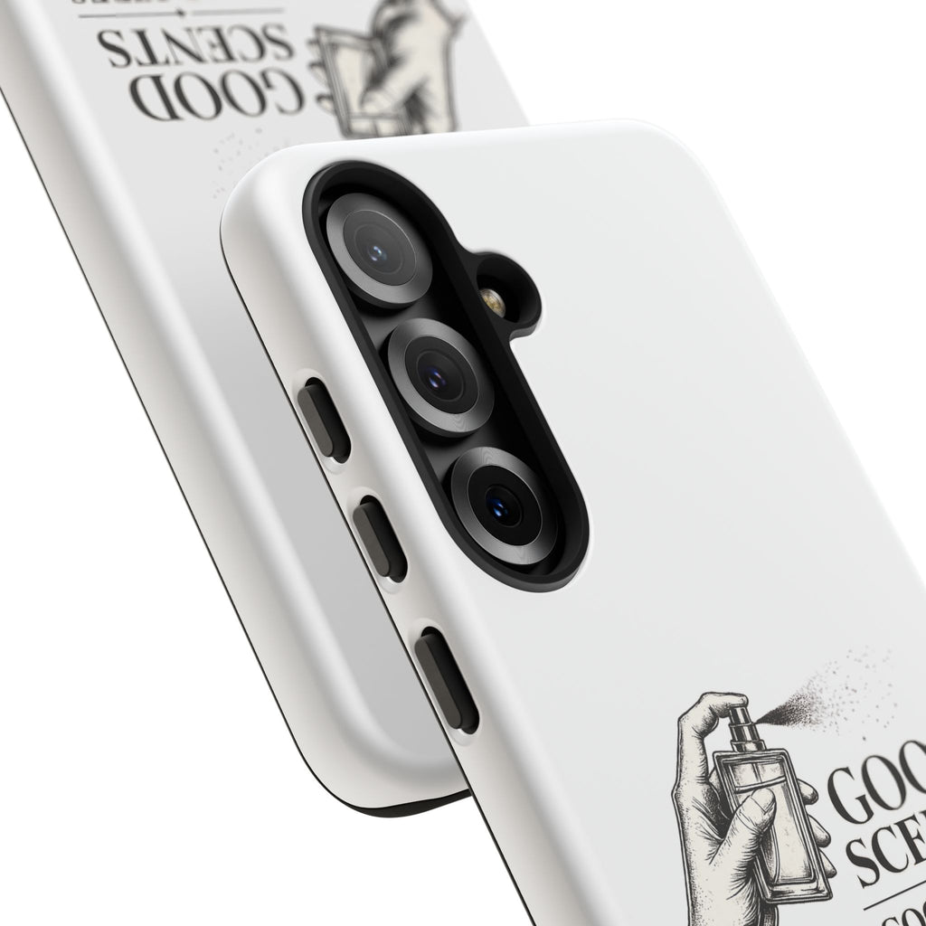 Phone Case - "Good Scents, Good Vibes" Fragrance Bottle Design