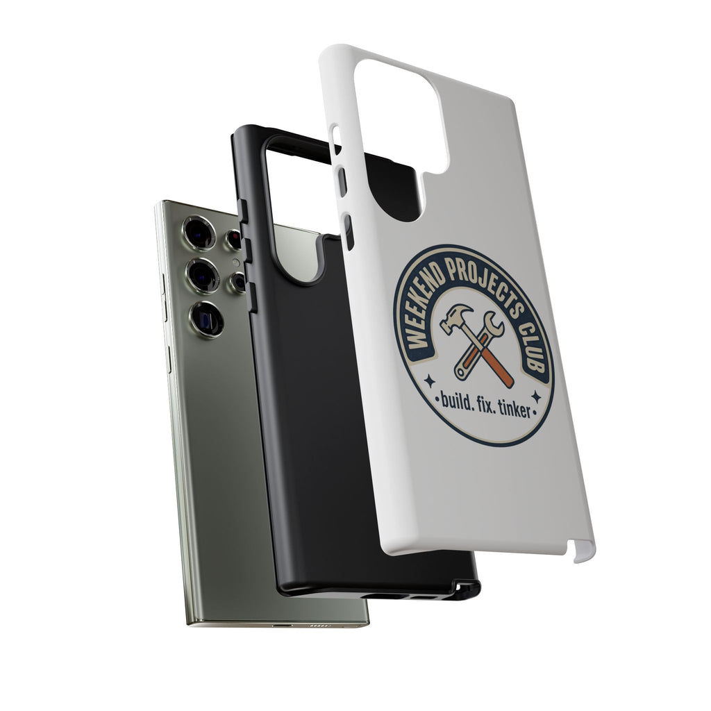 Weekend Projects Club Tough Phone Case — "build. fix. tinker."