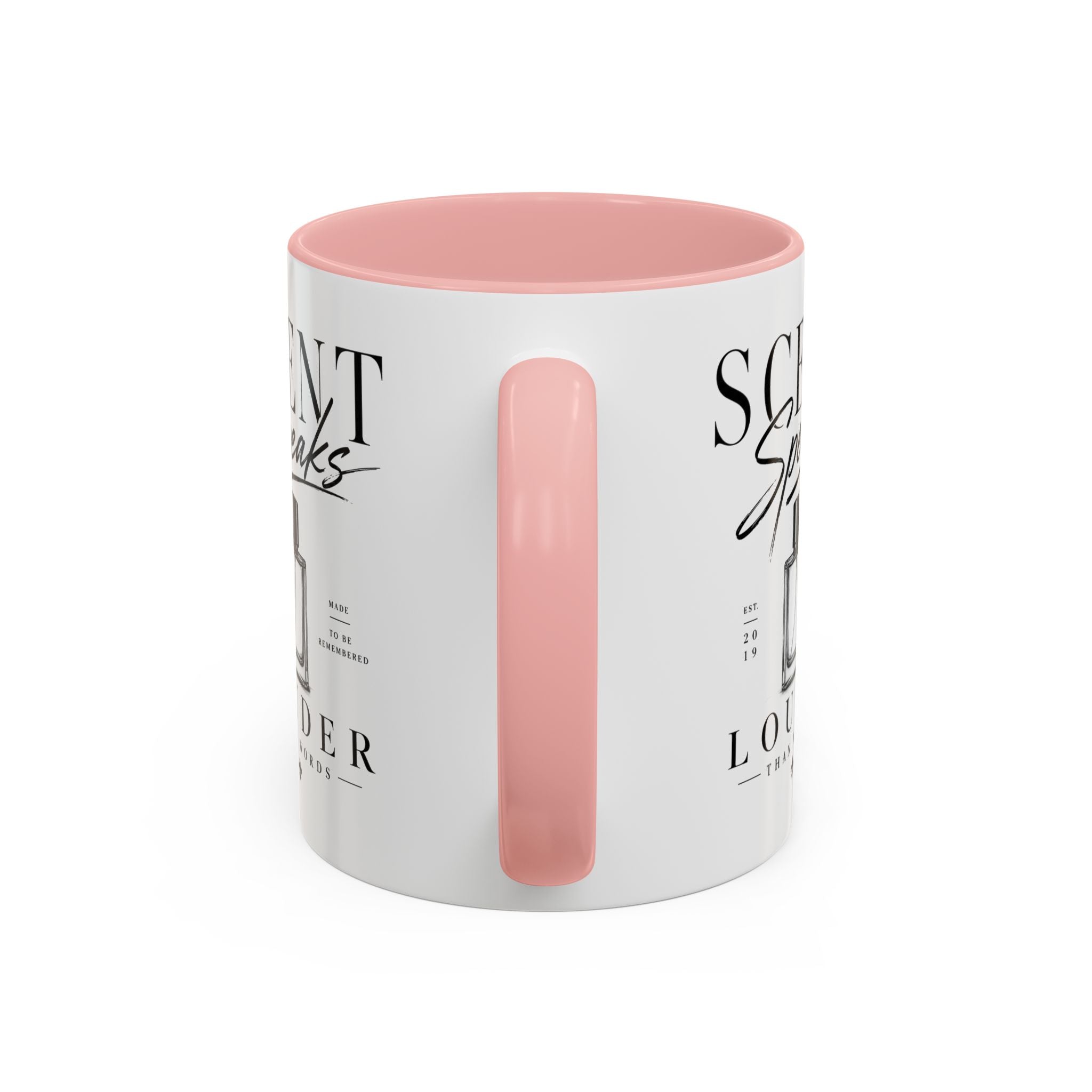 Scent Speaks Coffee Mug — "Scent Speaks Louder Than Words" Accent Mug (11/15oz)