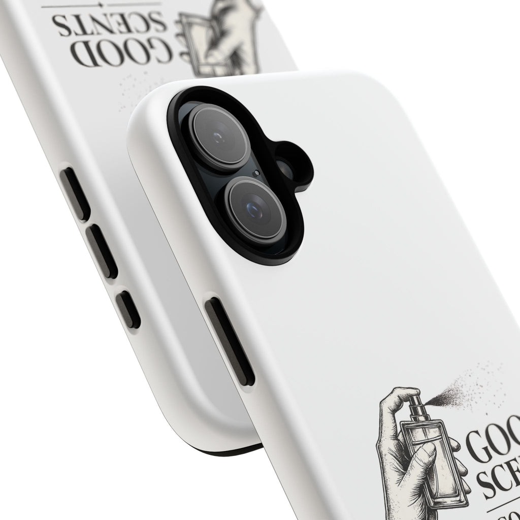Phone Case - "Good Scents, Good Vibes" Fragrance Bottle Design