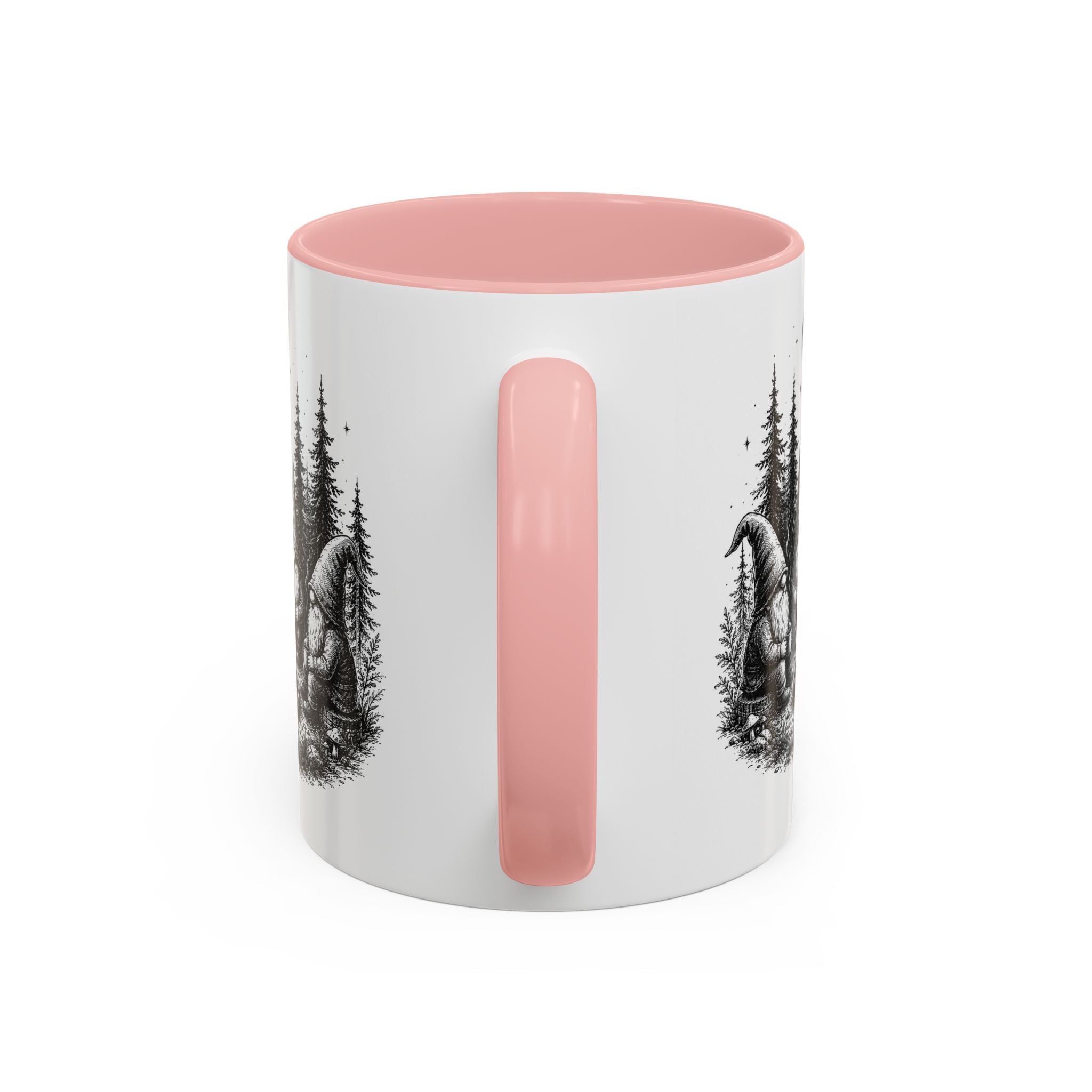 Gnome Campfire Coffee Mug — Woodland Camping Ceramic Accent Mug (11/15oz)