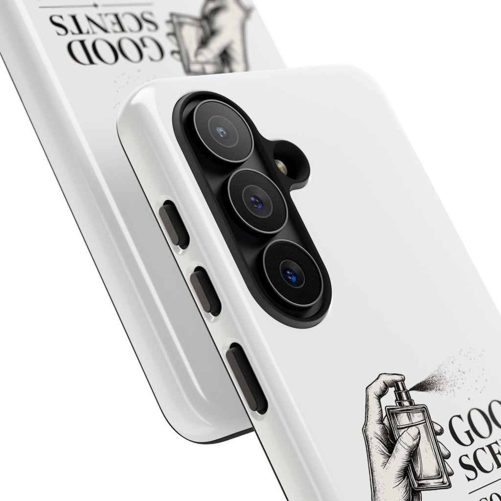 Phone Case - "Good Scents, Good Vibes" Fragrance Bottle Design