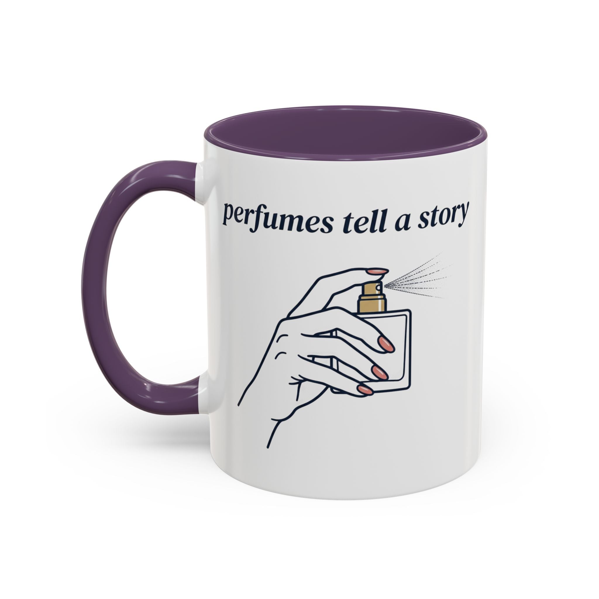 Perfumes Tell a Story Accent Coffee Mug — Scent Lover Gift (11/15oz)