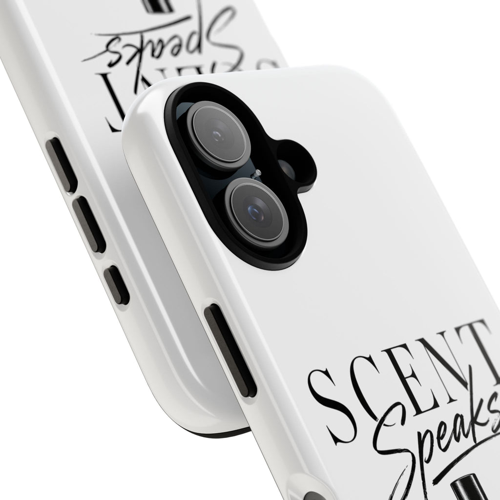Phone Case — "Scent Speaks Louder Than Words" Perfume Bottle Design