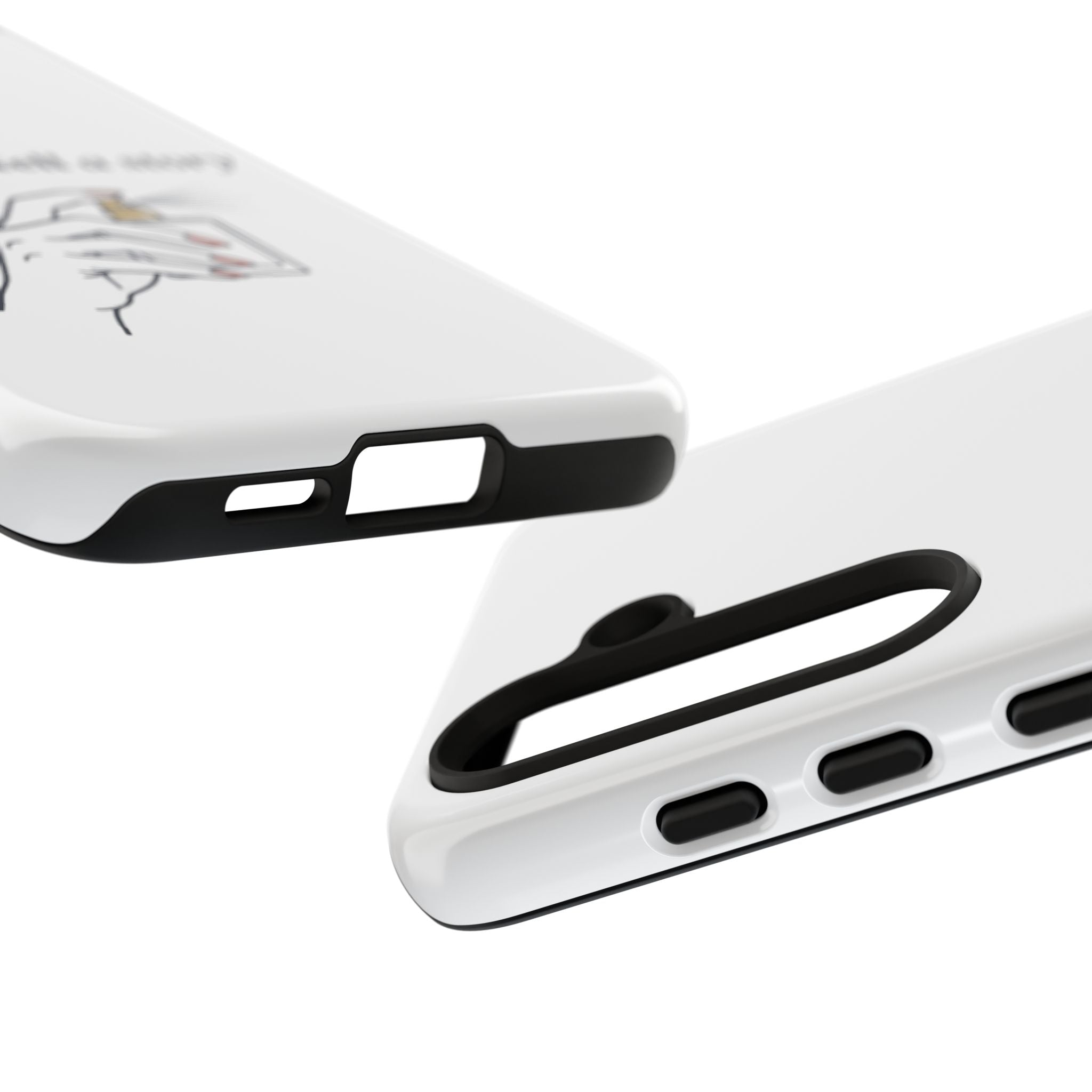 Phone Case — "perfumes tell a story" Minimalist Perfume Bottle Design