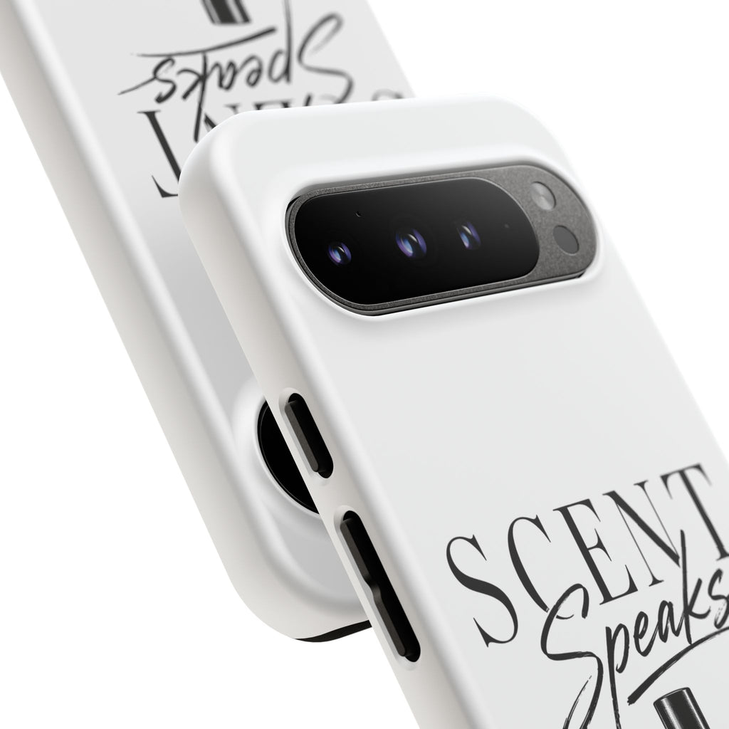 Phone Case — "Scent Speaks Louder Than Words" Perfume Bottle Design