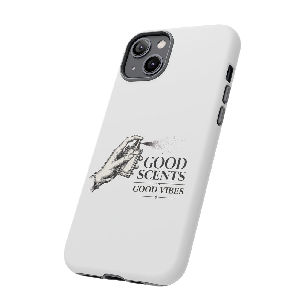 Phone Case - "Good Scents, Good Vibes" Fragrance Bottle Design