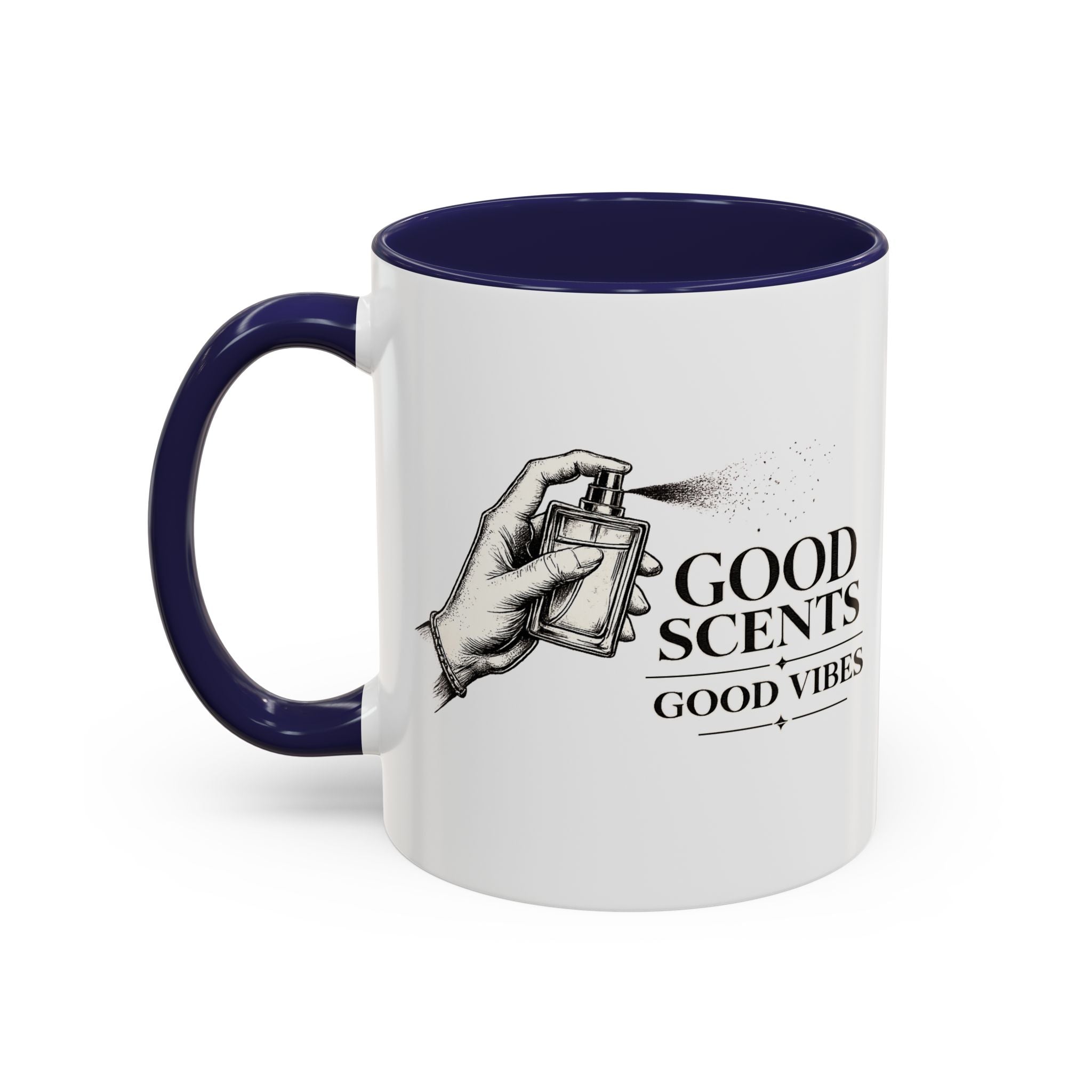 Good Scents, Good Vibes Coffee Mug — Scent Perfume Graphic Accent Mug