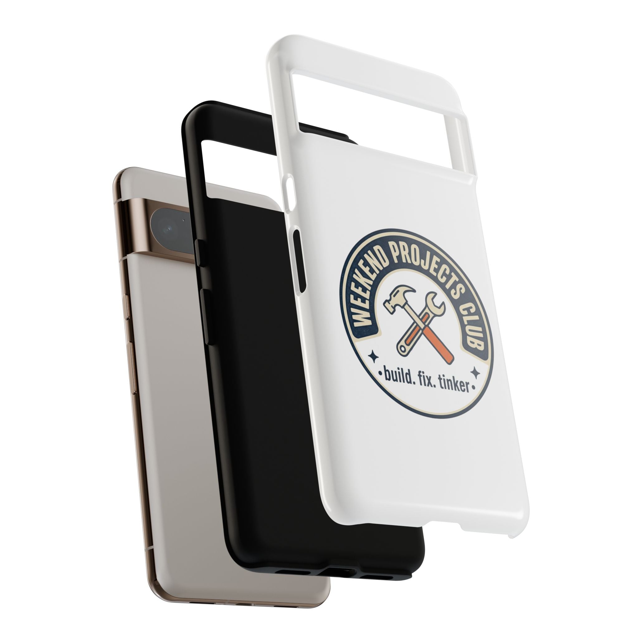 Weekend Projects Club Tough Phone Case — "build. fix. tinker."