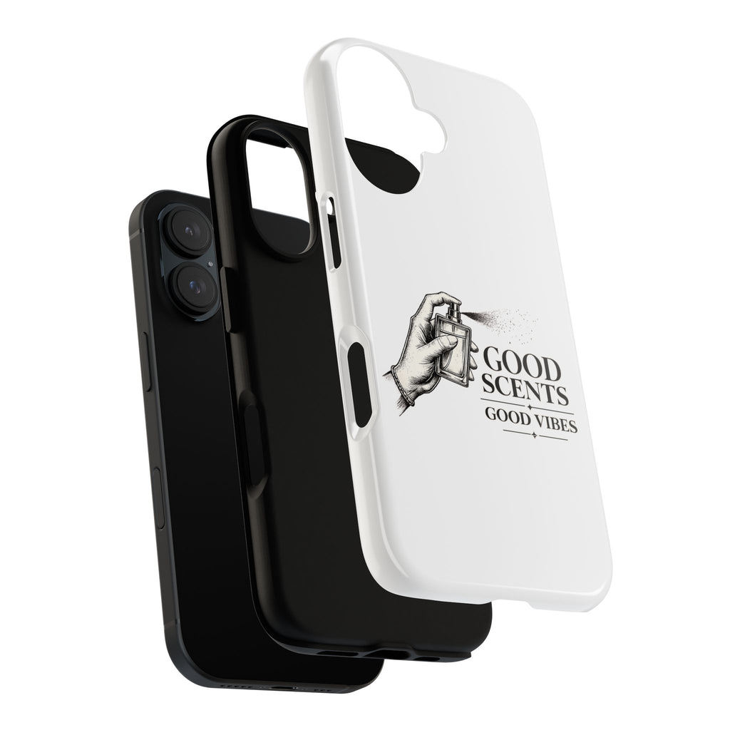 Phone Case - "Good Scents, Good Vibes" Fragrance Bottle Design