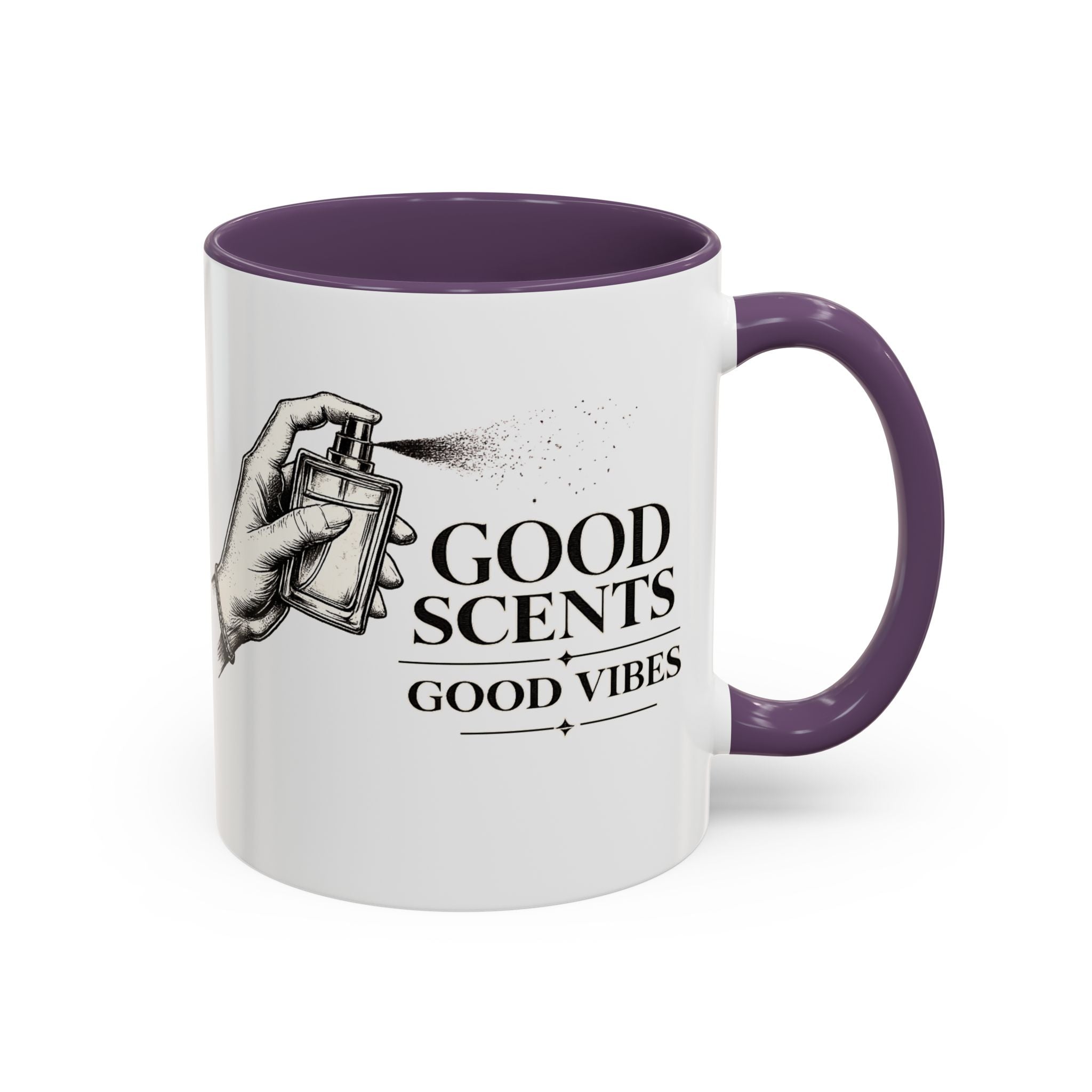 Good Scents, Good Vibes Coffee Mug — Scent Perfume Graphic Accent Mug
