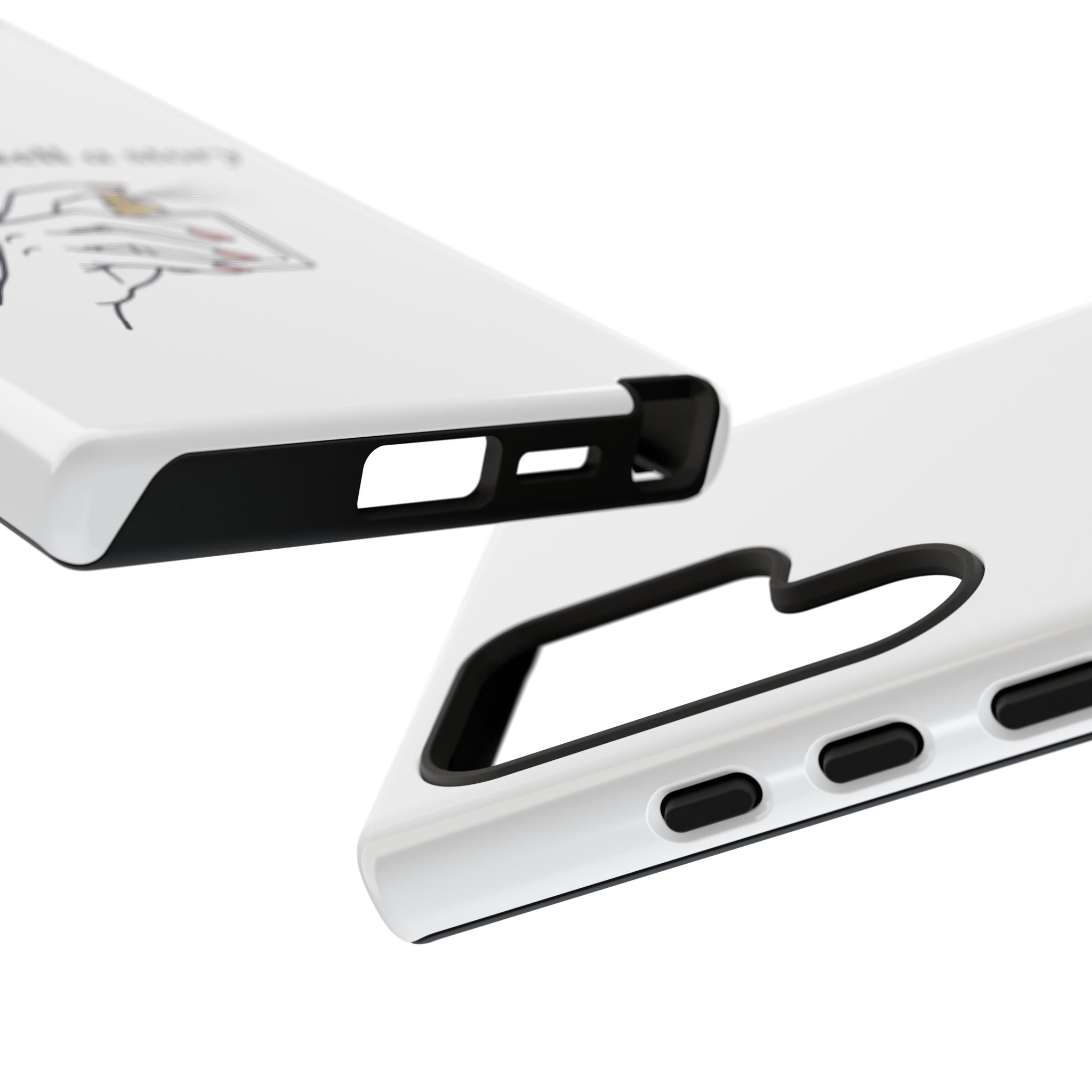 Phone Case — "perfumes tell a story" Minimalist Perfume Bottle Design
