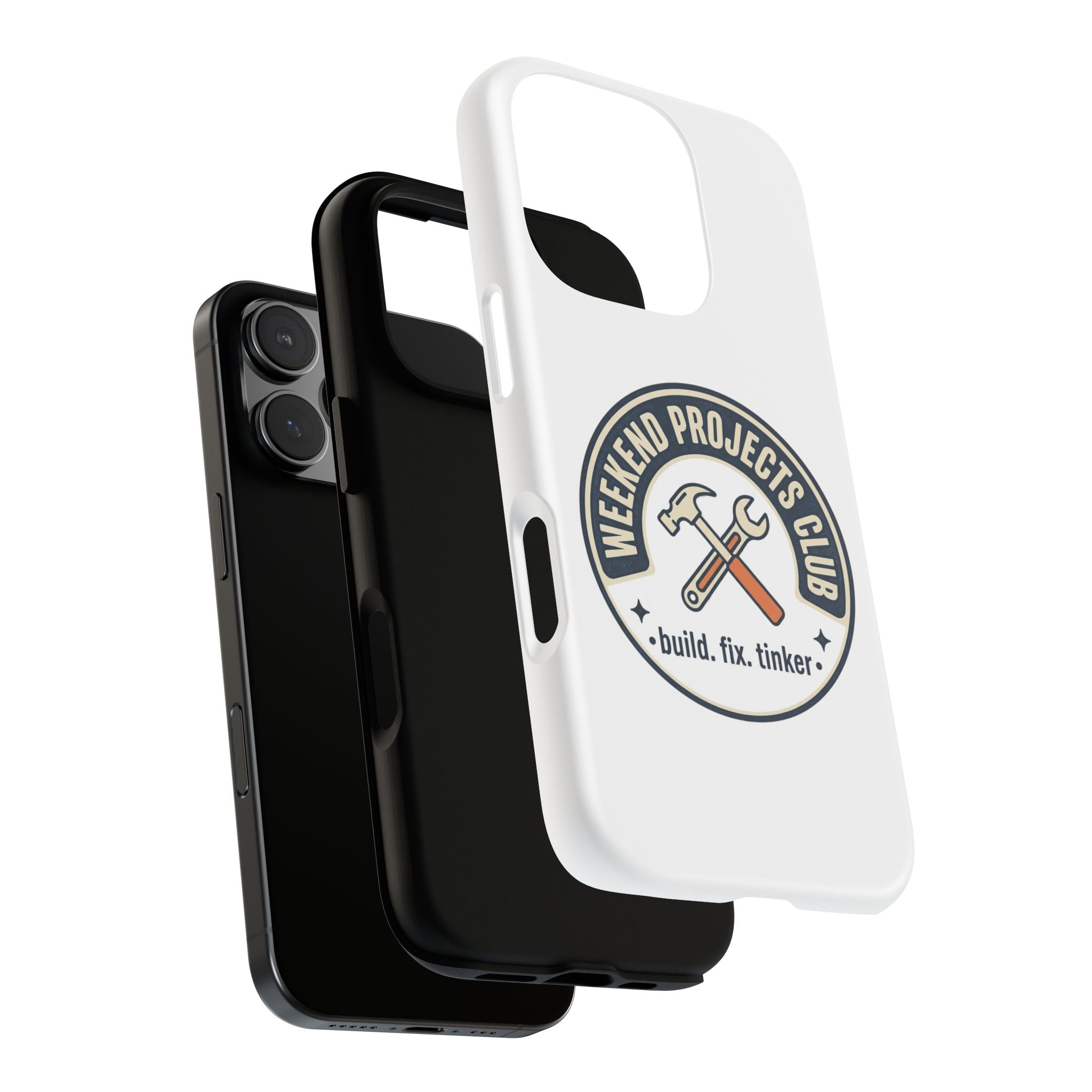 Weekend Projects Club Tough Phone Case — "build. fix. tinker."