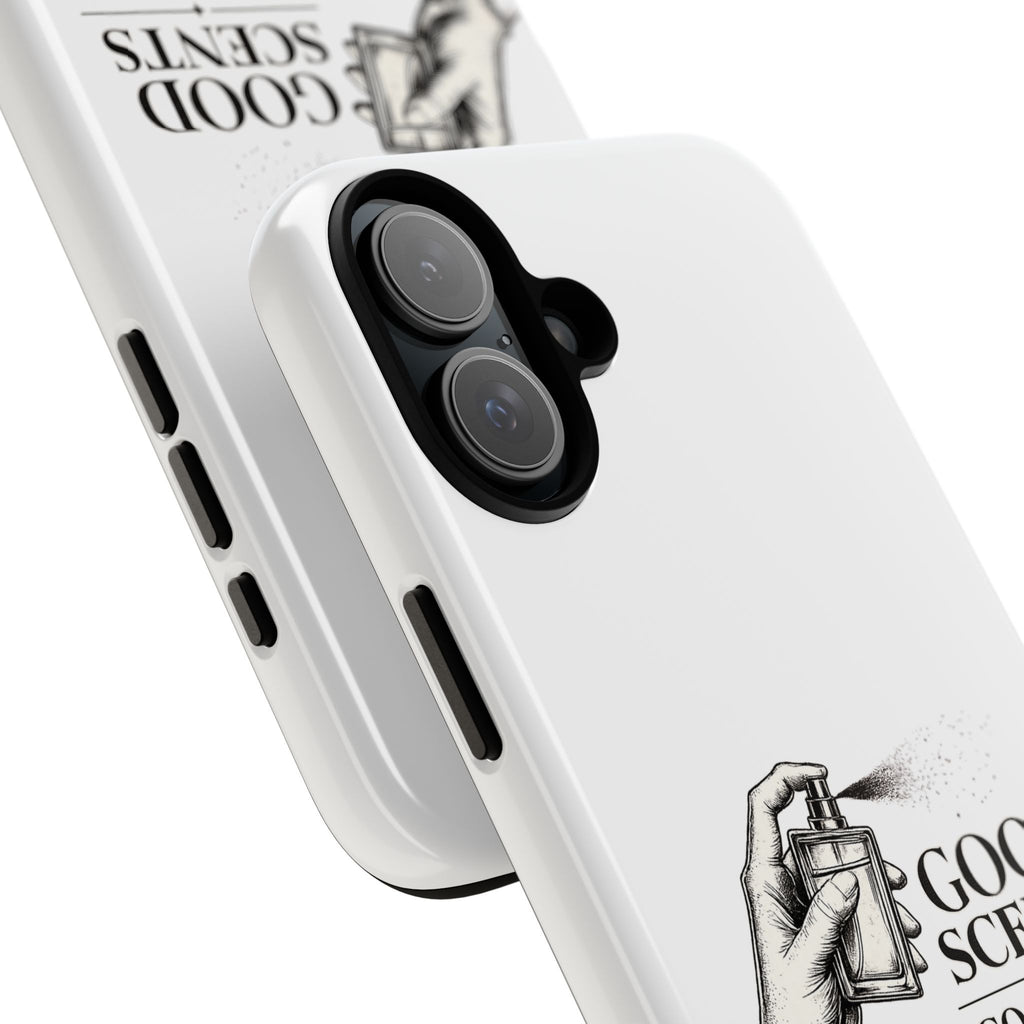 Phone Case - "Good Scents, Good Vibes" Fragrance Bottle Design