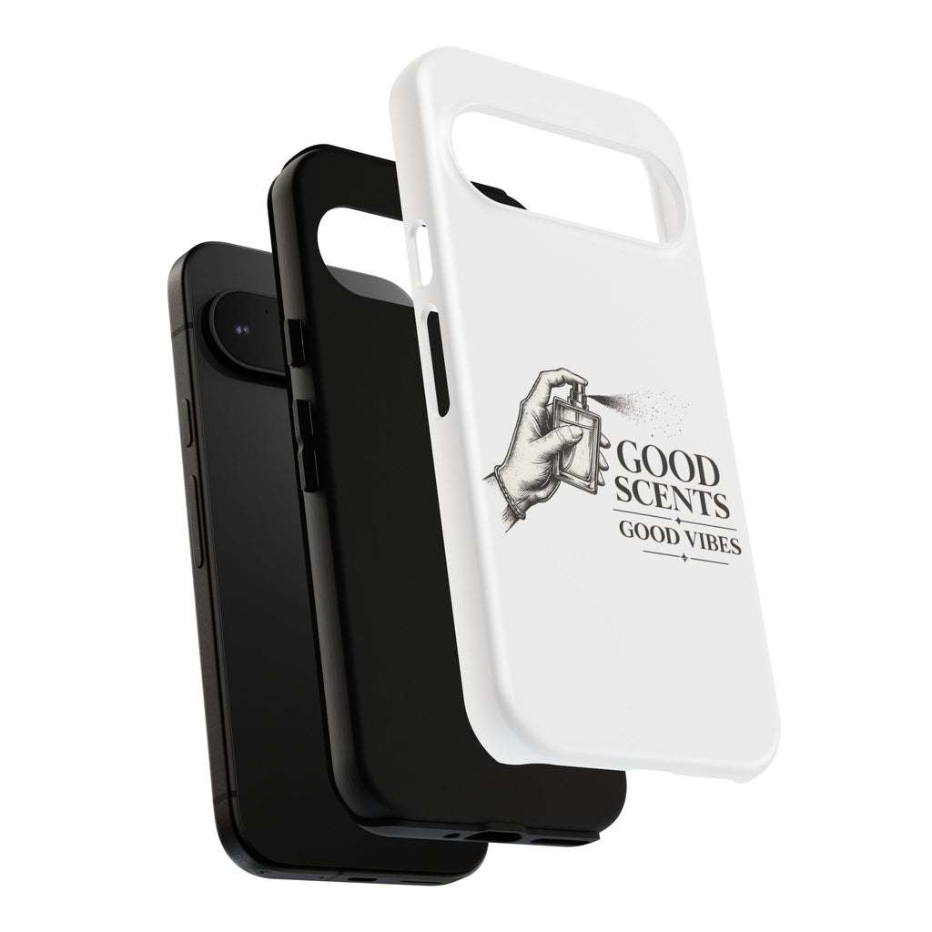 Phone Case - "Good Scents, Good Vibes" Fragrance Bottle Design