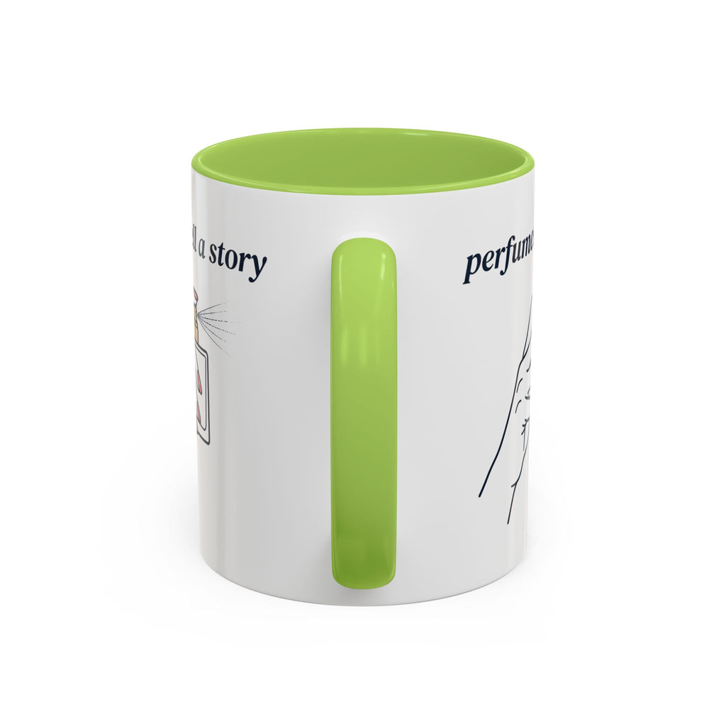 Perfumes Tell a Story Accent Coffee Mug — Scent Lover Gift (11/15oz)
