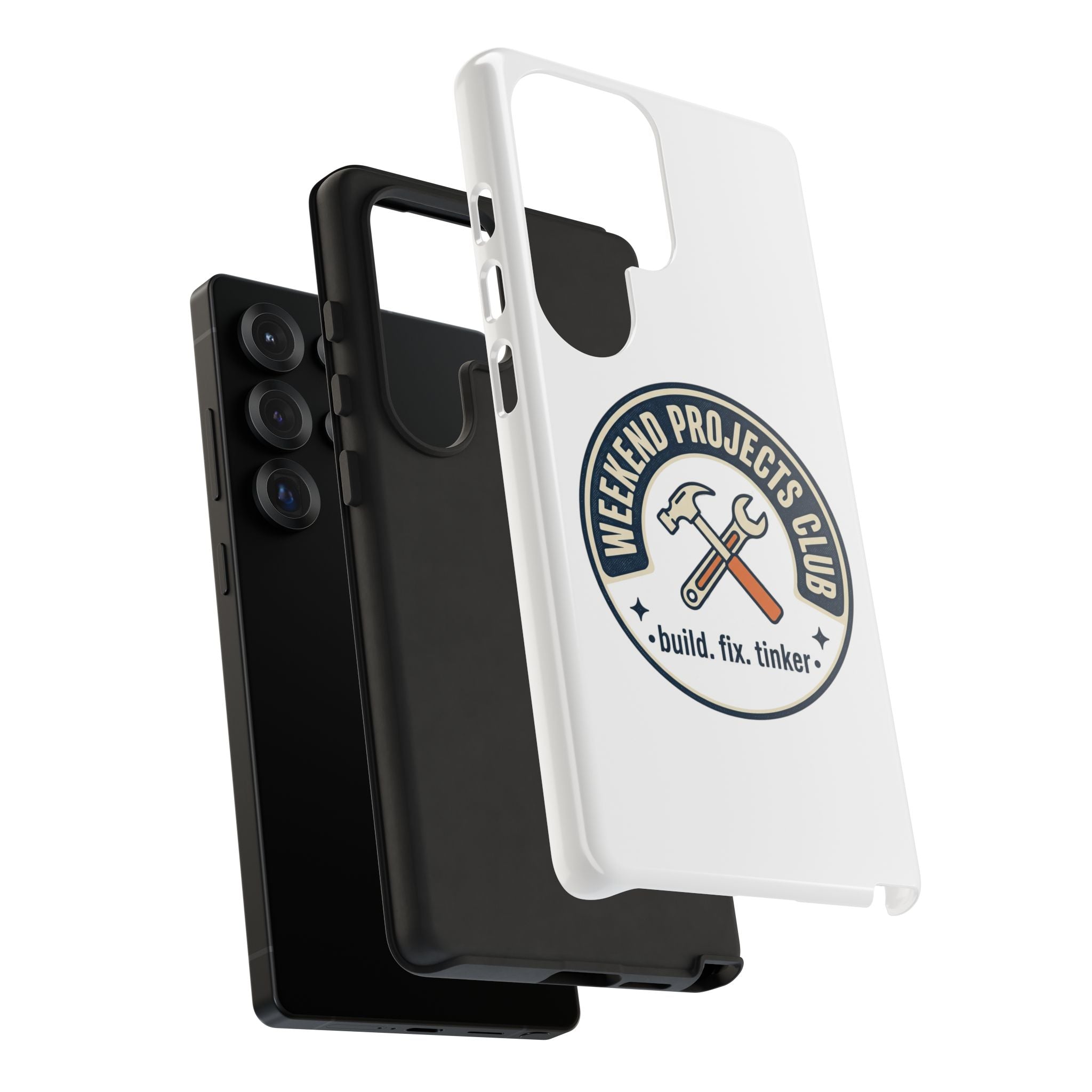 Weekend Projects Club Tough Phone Case — "build. fix. tinker."