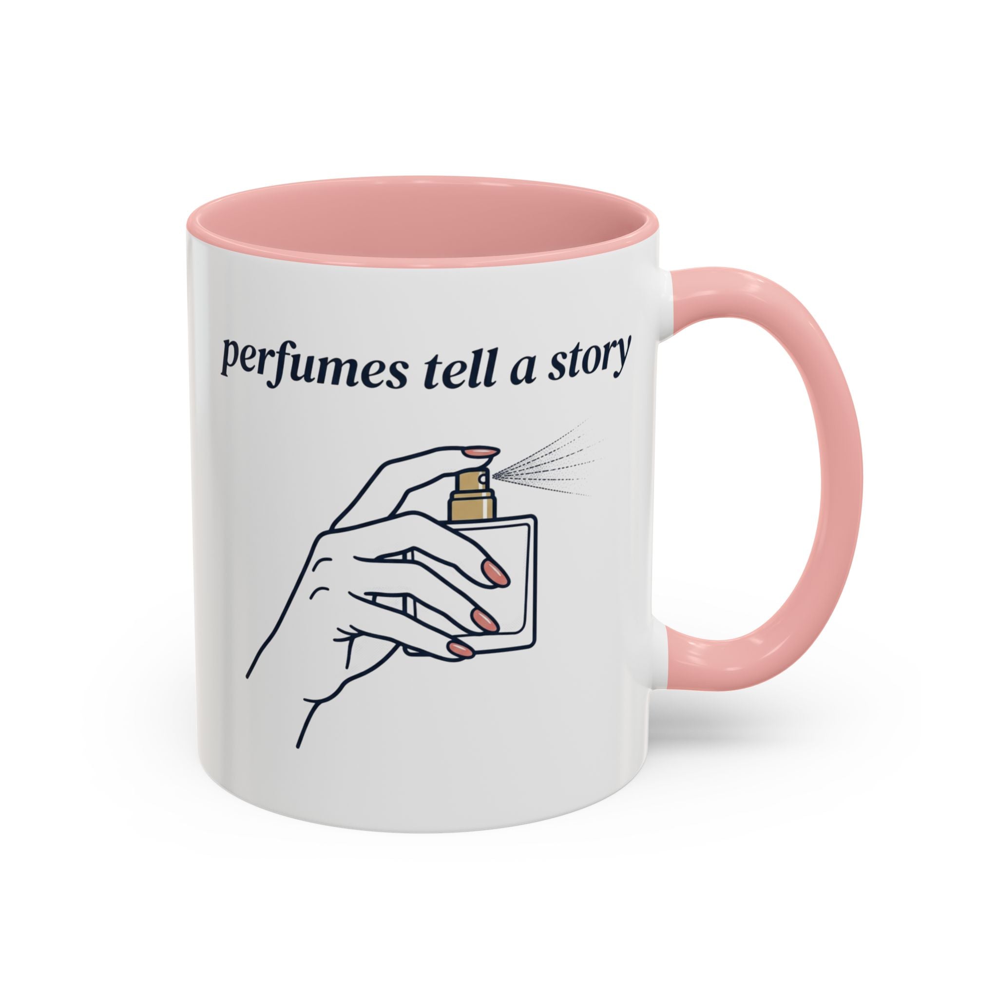Perfumes Tell a Story Accent Coffee Mug — Scent Lover Gift (11/15oz)