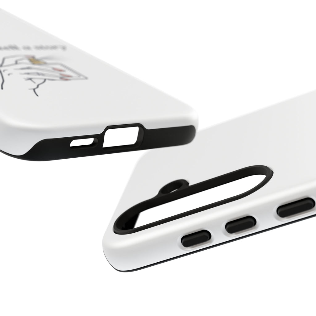 Phone Case — "perfumes tell a story" Minimalist Perfume Bottle Design