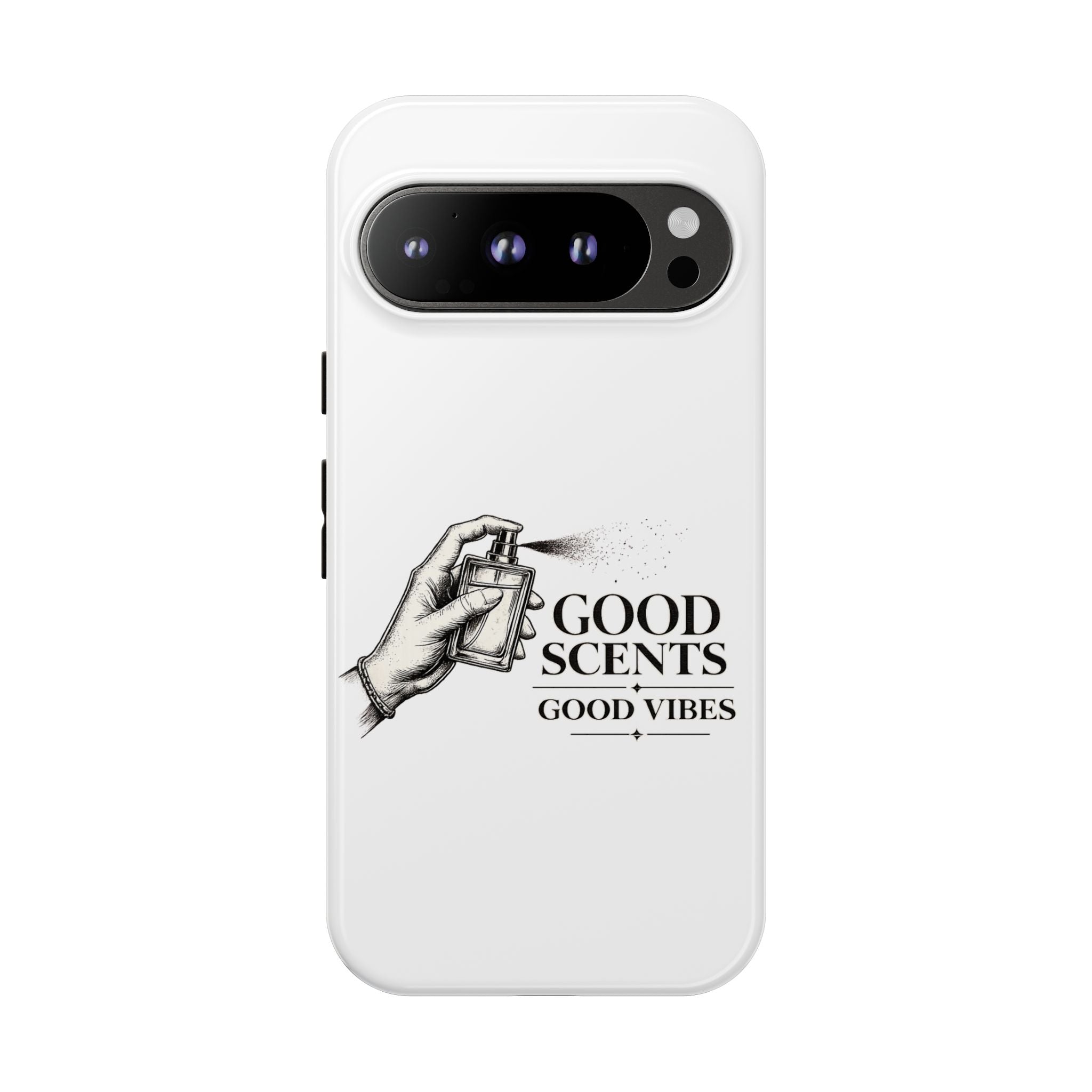Phone Case - "Good Scents, Good Vibes" Fragrance Bottle Design