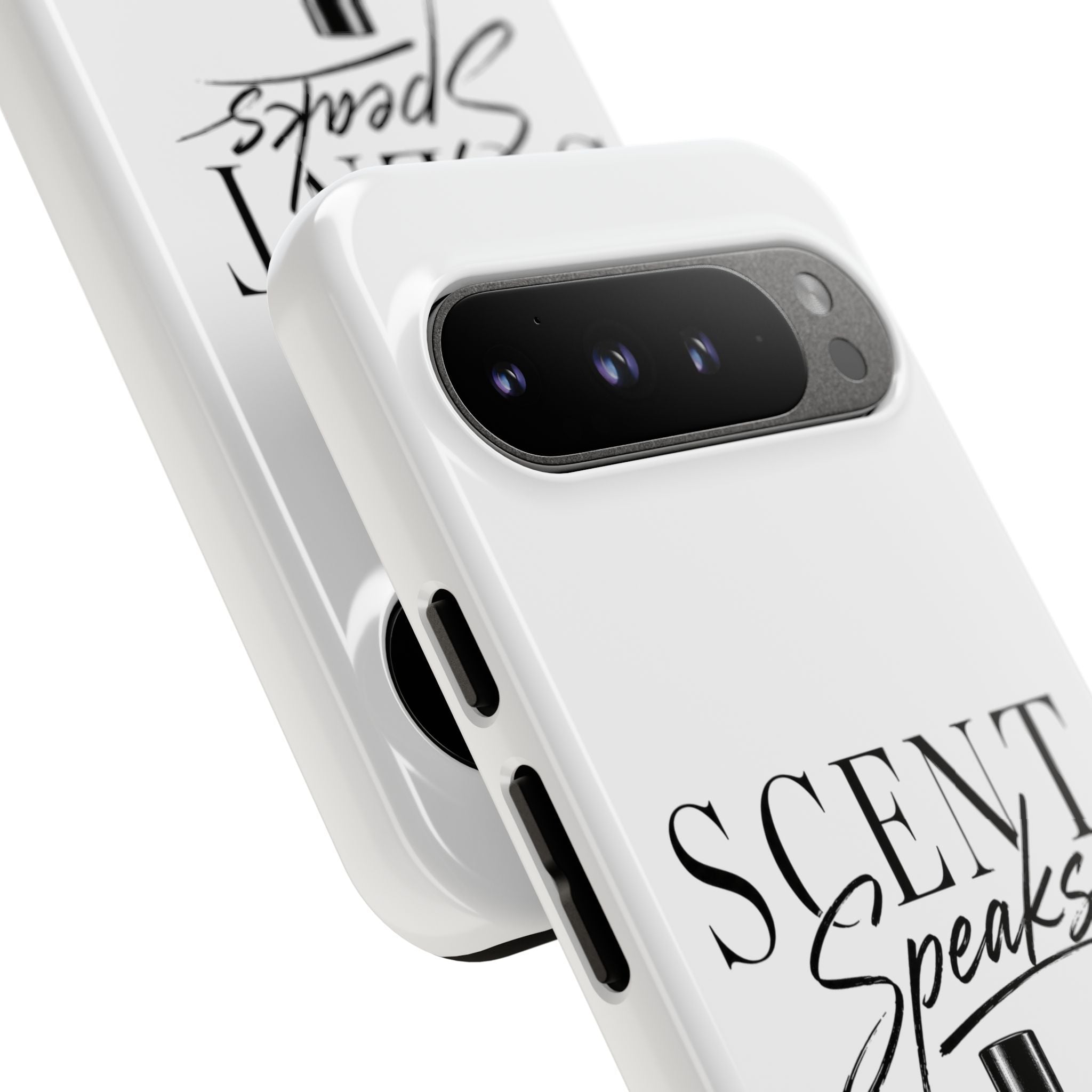 Phone Case — "Scent Speaks Louder Than Words" Perfume Bottle Design