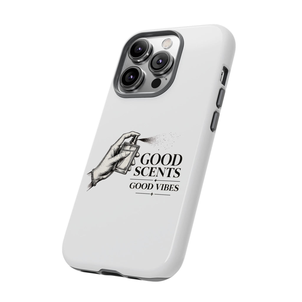 Phone Case - "Good Scents, Good Vibes" Fragrance Bottle Design