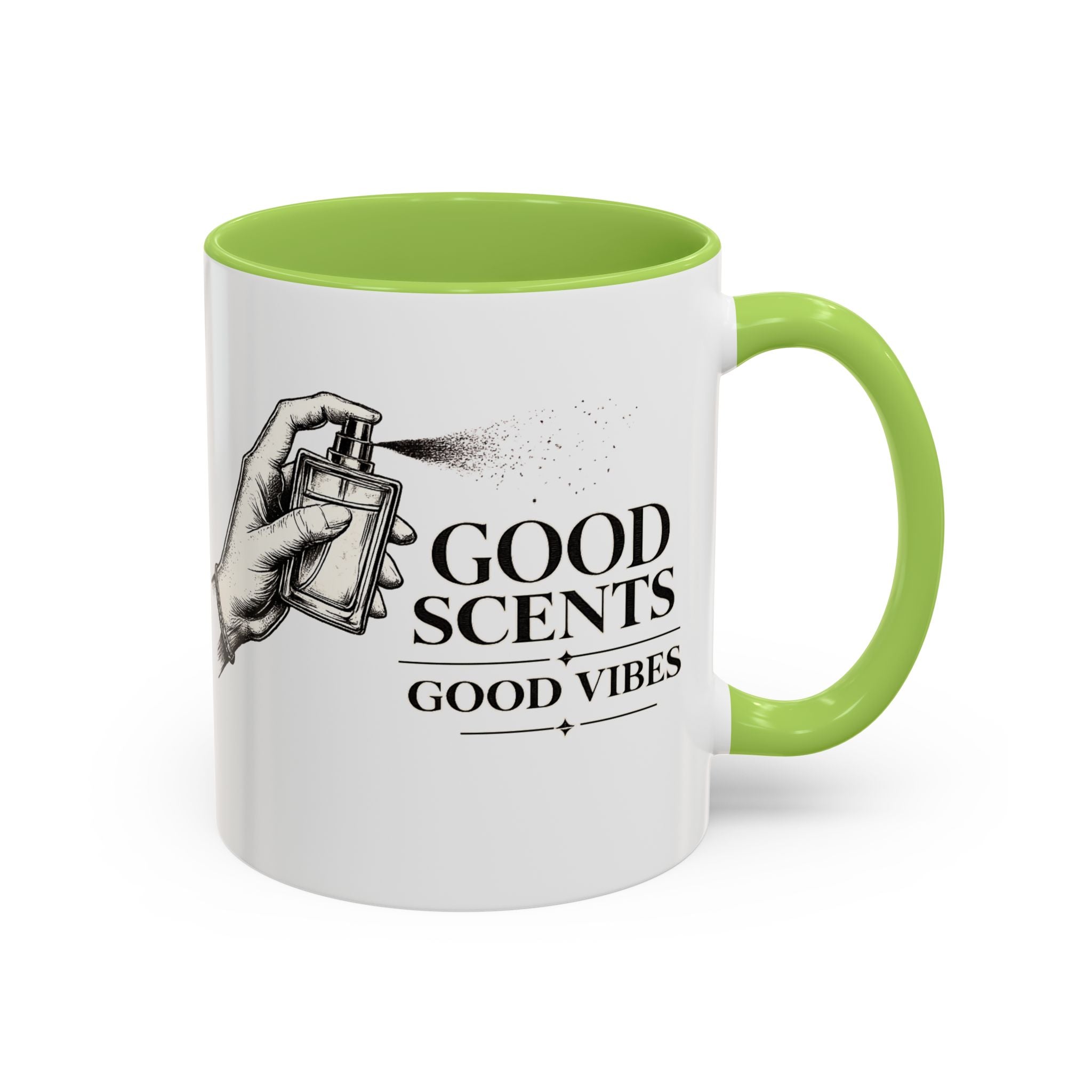 Good Scents, Good Vibes Coffee Mug — Scent Perfume Graphic Accent Mug
